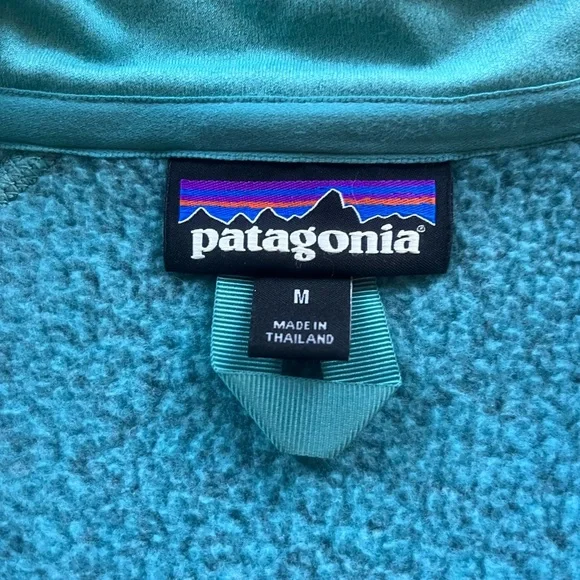 Patagonia Women's Better Sweater 1/4-Zip Teal Green Fleece. Size: Medium. - Picture 8 of 11